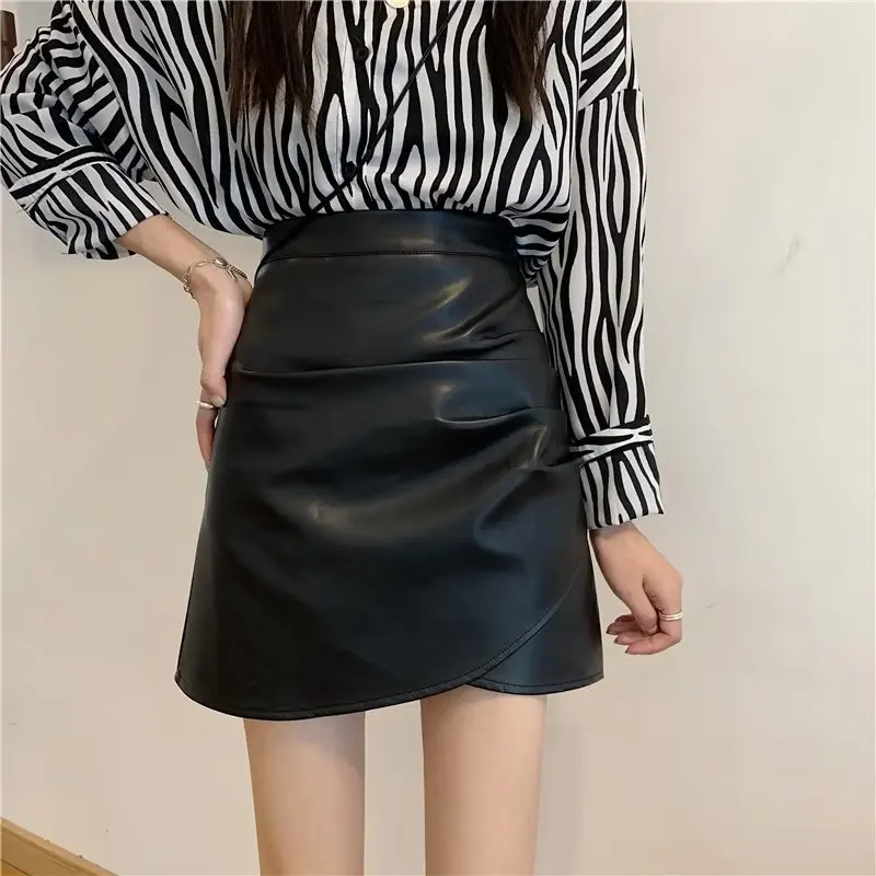 Spicy Girl Black Hip Small Leather Skirt Spring And Summer Woman High Waist Cross Irregular Sexy Tight Skirt Pu Leather Skirt
Spicy Girl Black Hip Small Leather Skirt Spring And Summer Woman High Waist Cross Irregular Sexy Tight Skirt Pu Leather Skirt