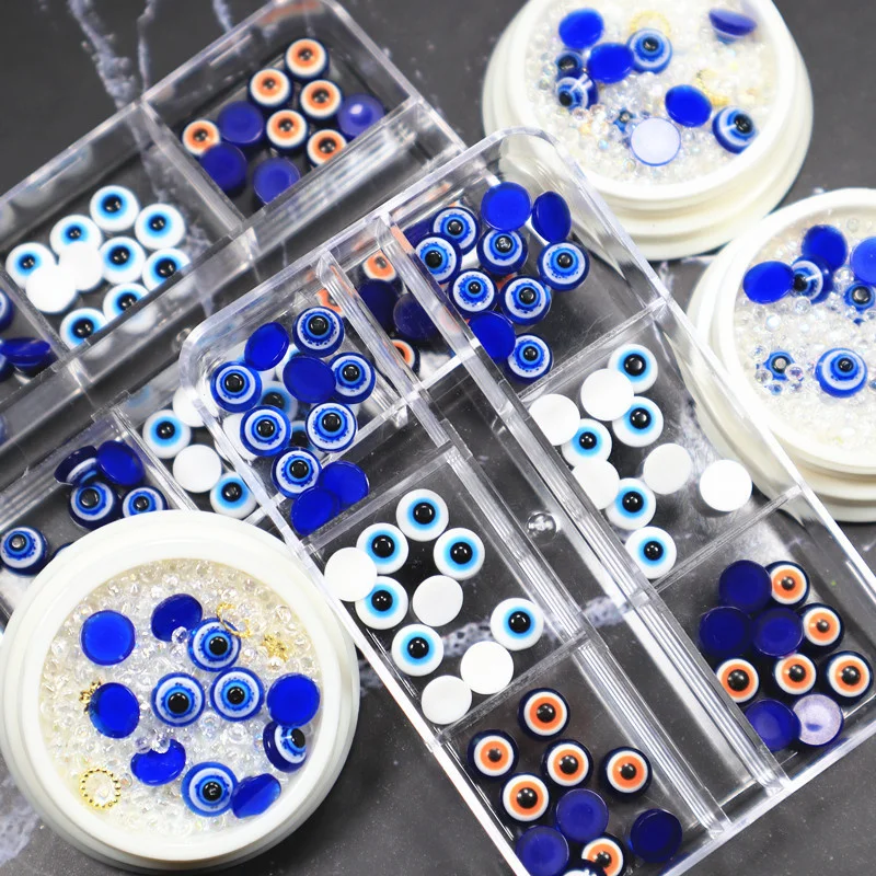 3D Nail Art Charms DIY Nail Accessories Exquisite Blue Resin Eyes Fish Eye Mixed Nail Decoration Fashion Evil Eyes Jewelry
3D Nail Art Charms DIY Nail Accessories Exquisite Blue Resin Eyes Fish Eye Mixed Nail Decoration Fashion Evil Eyes Jewelry