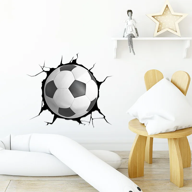 Cartoon 3D Wall-breaking Football Stickers Children's Room Kindergarten Porch Home Decoration Wall Stickers Furniture Stickers
Cartoon 3D Wall-breaking Football Stickers Children's Room Kindergarten Porch Home Decoration Wall Stickers Furniture Stickers