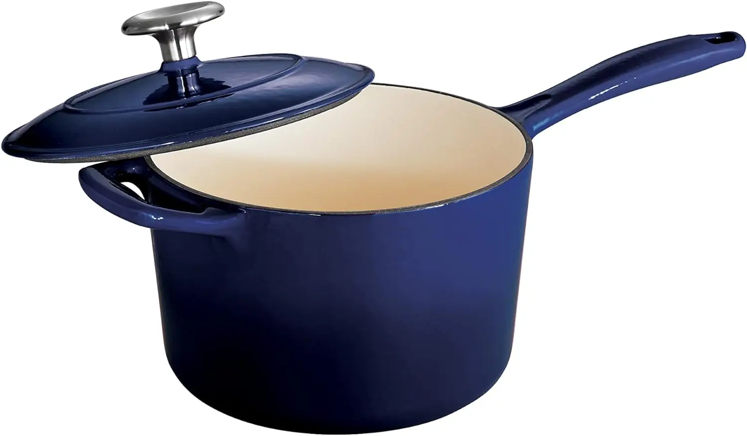 

Sauce Pan Enameled Cast Iron 2.5-Quart, Gradated Cobalt, 80131/070DS Milk frothing jug Glass pitcher Milk frother cup Espresso M