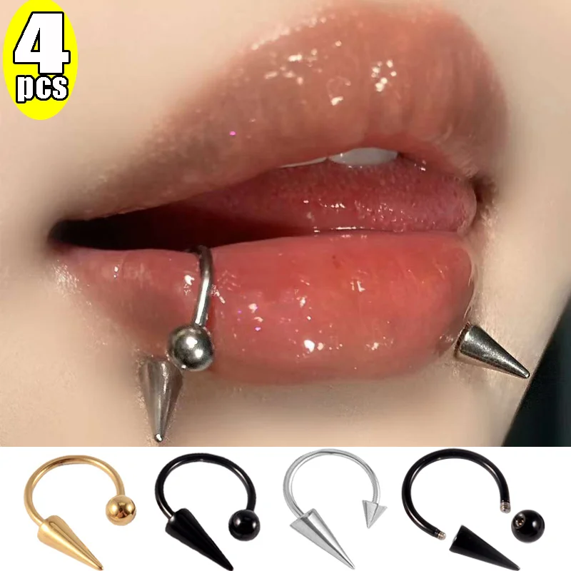 4PCS Horseshoe Labret Ring Piercing Punk Nose Ring Stainless Steel Lip Nail Surgical Steel Ring Eyebrow Tongue Piercing Jewelry
4PCS Horseshoe Labret Ring Piercing Punk Nose Ring Stainless Steel Lip Nail Surgical Steel Ring Eyebrow Tongue Piercing Jewelry