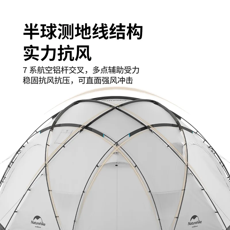 Naturehike Shepherd Dome Tent NH21ZP012 Outdoor Snow Camping Hemispherical Team Tent Waterproof With Chimney Snow Skirt 4 doors
Naturehike Shepherd Dome Tent NH21ZP012 Outdoor Snow Camping Hemispherical Team Tent Waterproof With Chimney Snow Skirt 4 doors