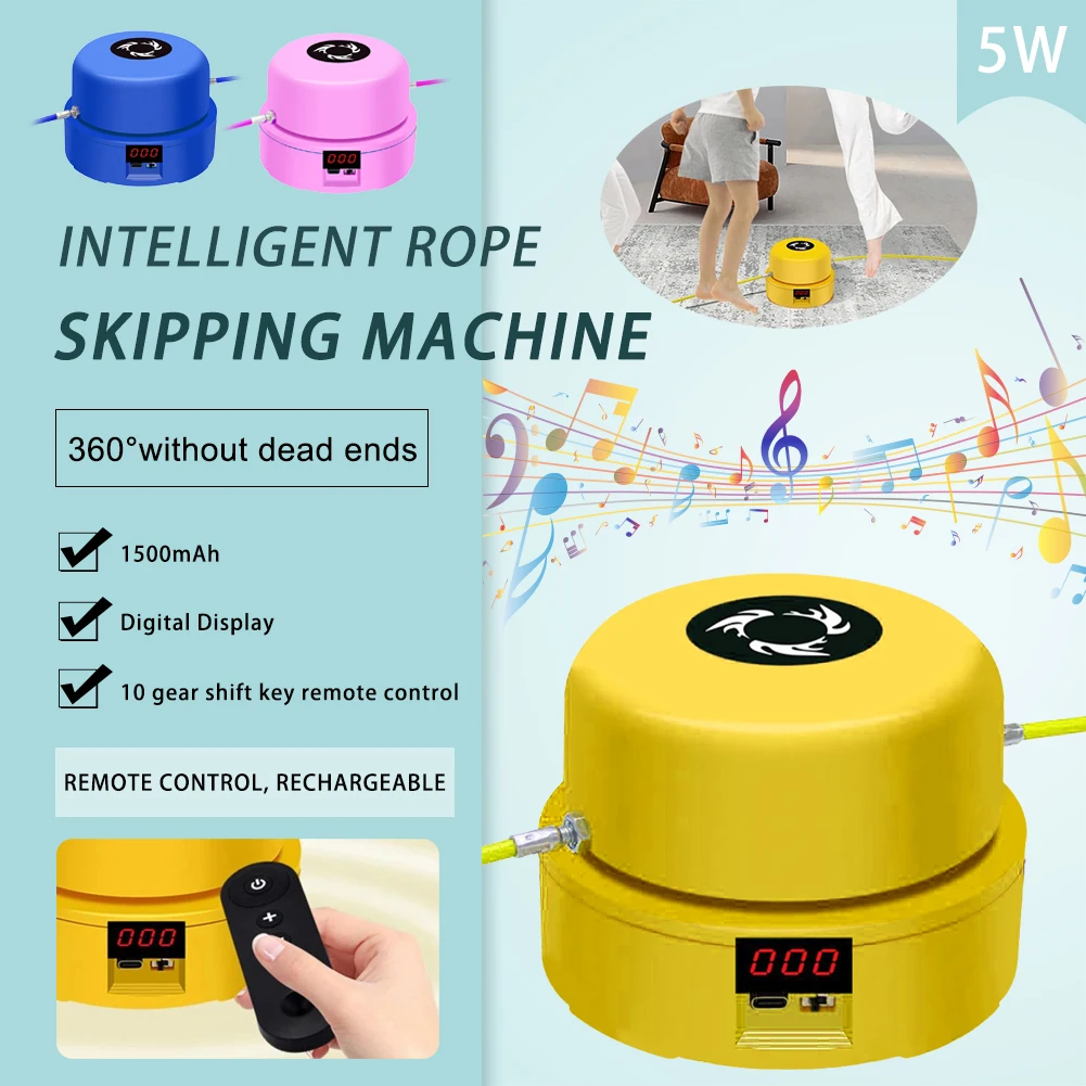 Smart Electric Rope Skipping Machine Remote Control Adjustable Intelligent Rope Digital Counter Home Fitness Automatic Jump Rope
Smart Electric Rope Skipping Machine Remote Control Adjustable Intelligent Rope Digital Counter Home Fitness Automatic Jump Rope