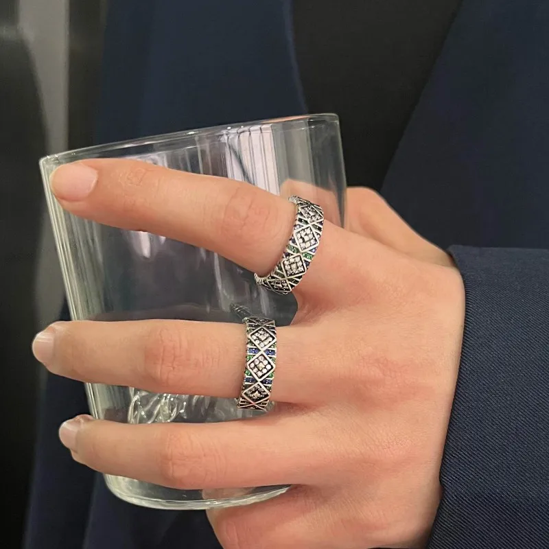 Angel's Eye Colorful Zircon Pattern Vintage Open Ring Women's Light Luxury Small Design Fashion Personality High Sense Ring
Angel's Eye Colorful Zircon Pattern Vintage Open Ring Women's Light Luxury Small Design Fashion Personality High Sense Ring