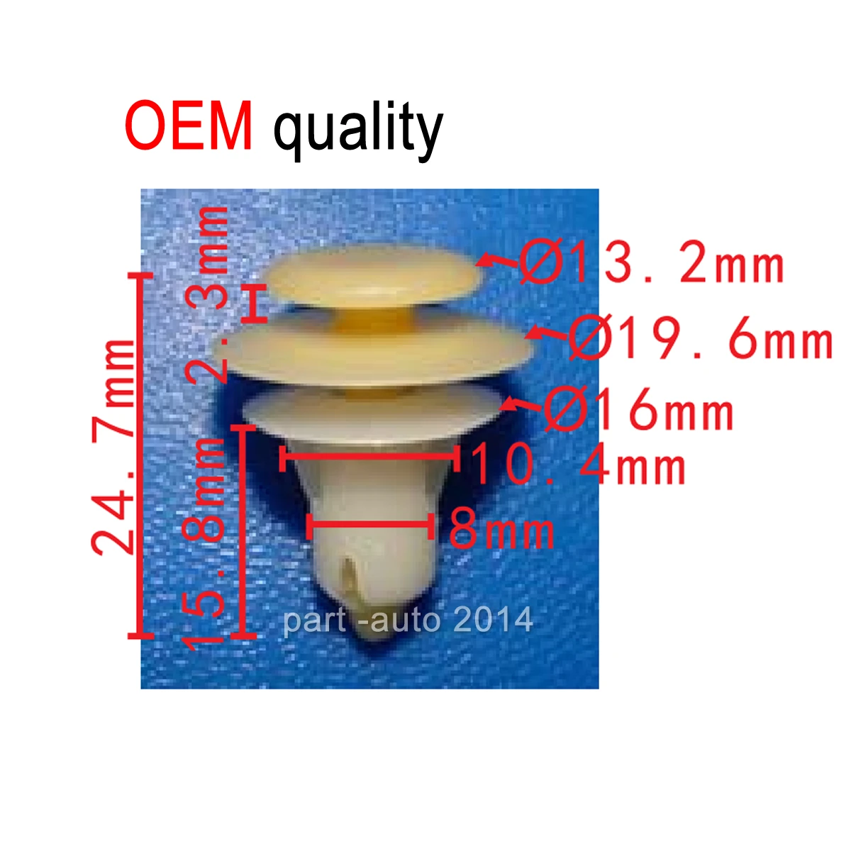 100x OEM Trim Panel Clips Nylon Retainers Car Replacement Parts Interior Accessories for Ford Taurus Sable 2000 w708621s300
100x OEM Trim Panel Clips Nylon Retainers Car Replacement Parts Interior Accessories for Ford Taurus Sable 2000 w708621s300