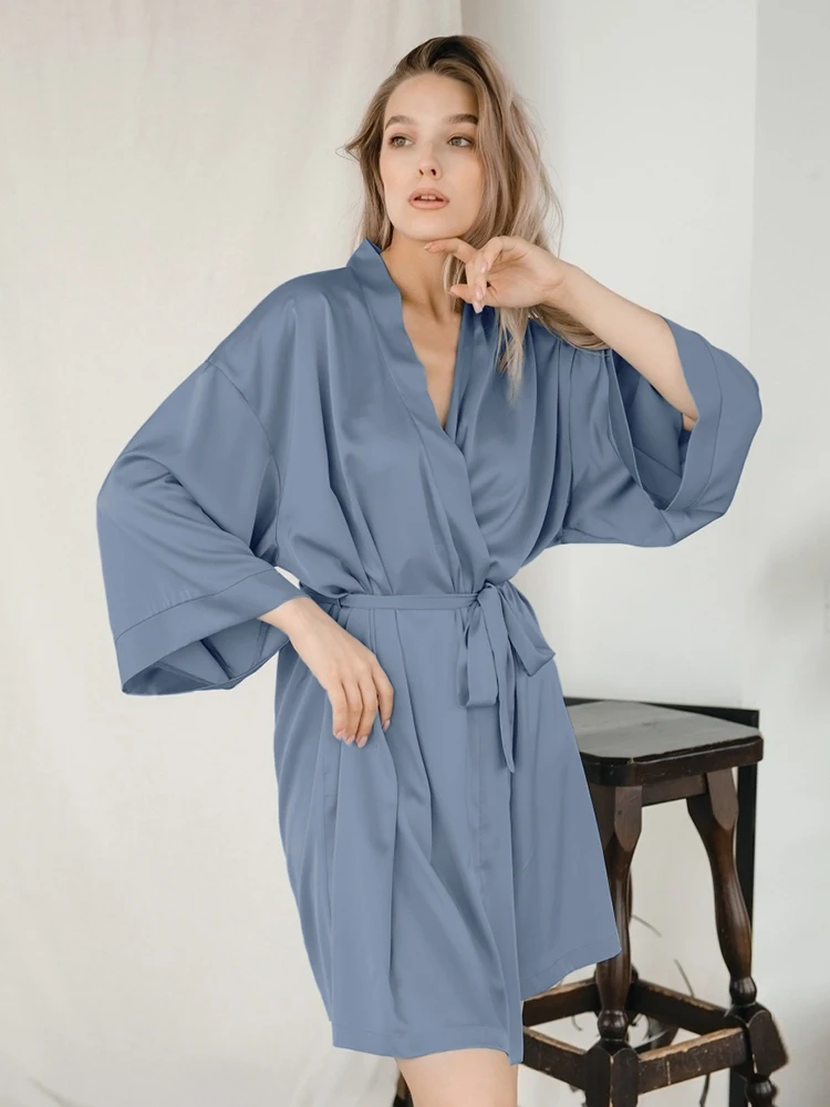 Однотонная пикантная ночная рубашка Hiloc, атласные халаты для женщин, платья, банный халат с рукавом три четверти, женское весеннее Ночное пл...
Однотонная пикантная ночная рубашка Hiloc, атласные халаты для женщин, платья, банный халат с рукавом три четверти, женское весеннее Ночное пл...