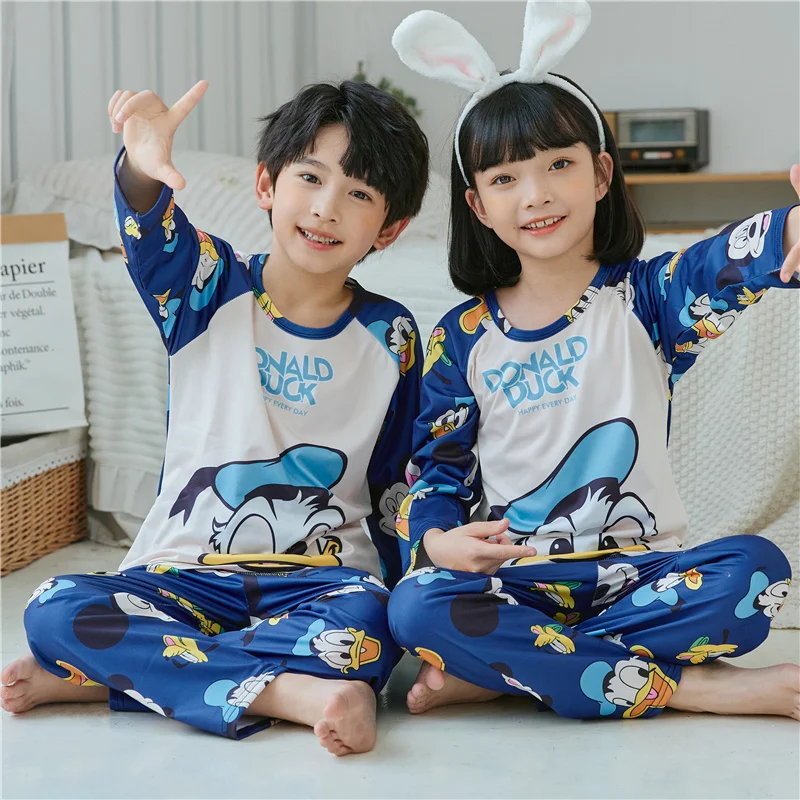 Disney Children Pajamas Set Cotton Autumn and Winter Long Sleeve Trousers Cartoon Sleepwear Boys and Girls Home Clothing Suit
Disney Children Pajamas Set Cotton Autumn and Winter Long Sleeve Trousers Cartoon Sleepwear Boys and Girls Home Clothing Suit