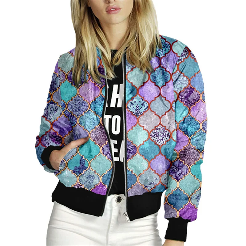 Spring Summer Women Jackets Print Ladies Coats Zipper Long Sleeve Streetwear New Fashion Casual Female Outwear
Spring Summer Women Jackets Print Ladies Coats Zipper Long Sleeve Streetwear New Fashion Casual Female Outwear