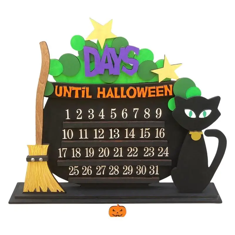Halloween Advent Calendar For Self Reusable Wooden Cat Broom Countdown Calendar Ornament Haunted House Party Decoration
Halloween Advent Calendar For Self Reusable Wooden Cat Broom Countdown Calendar Ornament Haunted House Party Decoration