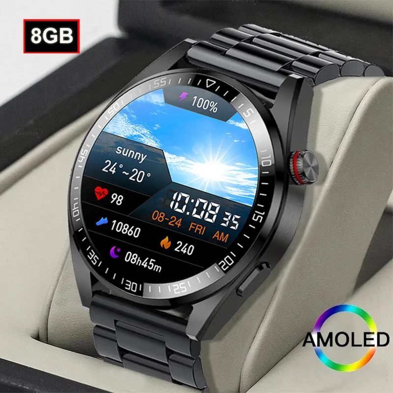 100% New Bluetooth Call Watch 454*454 AMOLED 1.39 Inch Screen Smart Watch Always Display The Time 8GB Local Music Smartwatch Men
100% New Bluetooth Call Watch 454*454 AMOLED 1.39 Inch Screen Smart Watch Always Display The Time 8GB Local Music Smartwatch Men