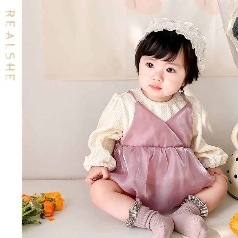 Autumn Newborn Infant Baby Girls Romper Long Sleeve Patchwork Girls Rompers Sweet Jumpsuit 2023 Playsuit Baby Clothes
Autumn Newborn Infant Baby Girls Romper Long Sleeve Patchwork Girls Rompers Sweet Jumpsuit 2023 Playsuit Baby Clothes