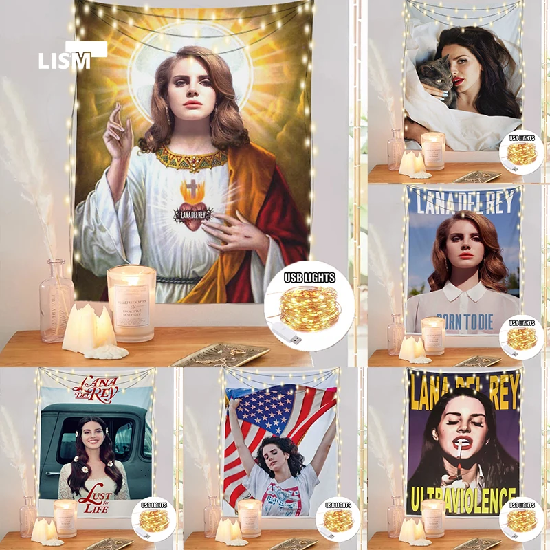 Classic Lana Del Rey Singer Tapestry Custom College Dorm Decoration Room Aesthetic Boho Home Decor Wall Hanging Singer Tapestry
Classic Lana Del Rey Singer Tapestry Custom College Dorm Decoration Room Aesthetic Boho Home Decor Wall Hanging Singer Tapestry
