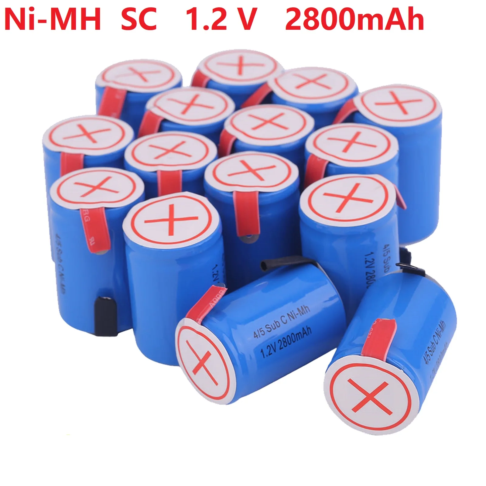 Rechargeable Battery Ni-MH SC 1.2 V 2800mAh Sub C, Lithium Polymer, High Discharge,with Solder Pads,Vacuum Cleaner,Floor Sweeper
Rechargeable Battery Ni-MH SC 1.2 V 2800mAh Sub C, Lithium Polymer, High Discharge,with Solder Pads,Vacuum Cleaner,Floor Sweeper