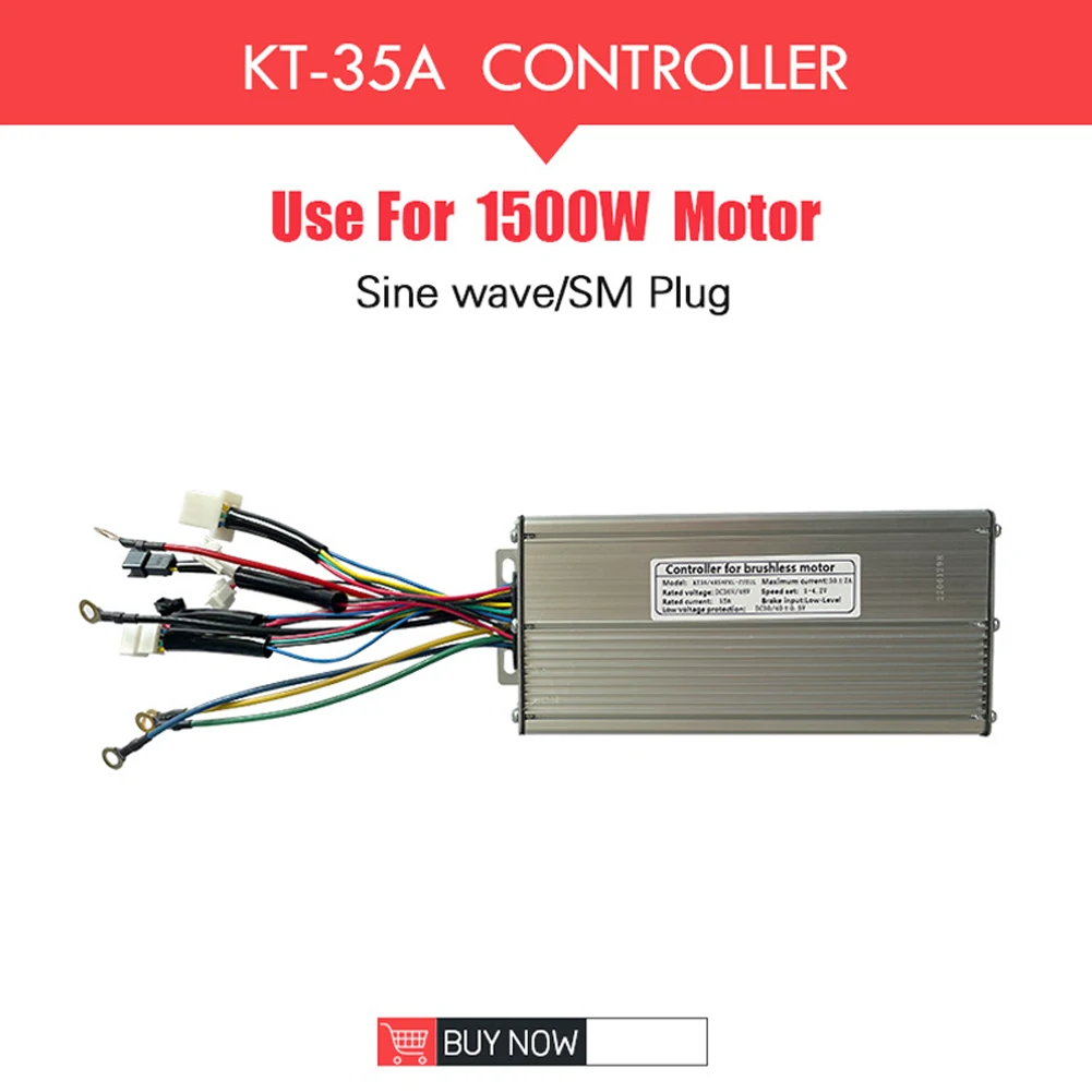 KT Controller Controller 1 Pcs 1500W 170*83*42mm Aluminum+Plastic Brushless KT-35A Outdoor Sports Bicycle Ebike
KT Controller Controller 1 Pcs 1500W 170*83*42mm Aluminum+Plastic Brushless KT-35A Outdoor Sports Bicycle Ebike