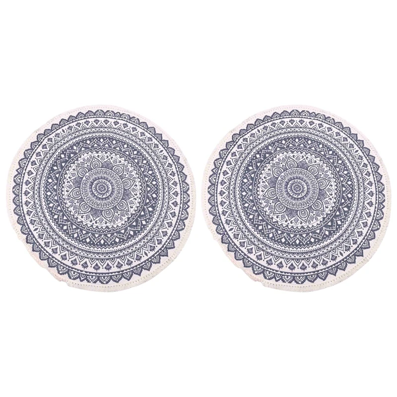 2X Bohemian Style Round Cotton Rugs Washable Non-Slip Floor Mats For Living Room Bathroom Bedroom 90Cm Retail
2X Bohemian Style Round Cotton Rugs Washable Non-Slip Floor Mats For Living Room Bathroom Bedroom 90Cm Retail