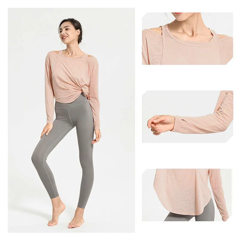 Long Sleeve Yoga Shirts for Women Loose Sports Tee Crop Top Sports Top Women Sportswear Gym Fitness Wear Clothing Workout Female
Long Sleeve Yoga Shirts for Women Loose Sports Tee Crop Top Sports Top Women Sportswear Gym Fitness Wear Clothing Workout Female
