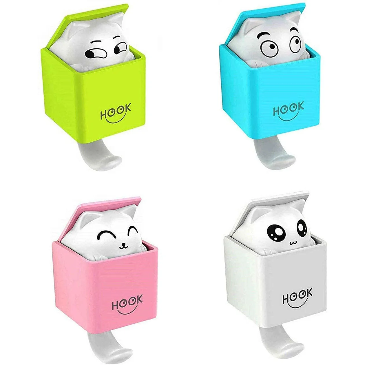 Cute Cat Hooks Wall Mounted Coat Hooks for Door Adhesive Decorate Single Hook for Girls Bathroom/Bedroom Hanging Keys Towel Bag
Cute Cat Hooks Wall Mounted Coat Hooks for Door Adhesive Decorate Single Hook for Girls Bathroom/Bedroom Hanging Keys Towel Bag