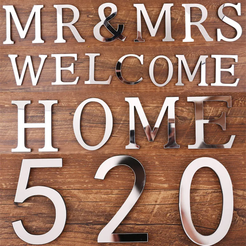 Birthday Letter Wall Sticker Number Acrylic Mirror Sticker 3D Silver Home DIY Decoration Valentine Gift Crafts 
Birthday Letter Wall Sticker Number Acrylic Mirror Sticker 3D Silver Home DIY Decoration Valentine Gift Crafts
