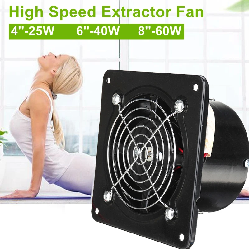 4/6/8Inch Extractor Ventilation Fan Exhaust Fan Air Blower High Speed Bathroom Kitchen Toilet Air Vent Window Wall Fan
4/6/8Inch Extractor Ventilation Fan Exhaust Fan Air Blower High Speed Bathroom Kitchen Toilet Air Vent Window Wall Fan