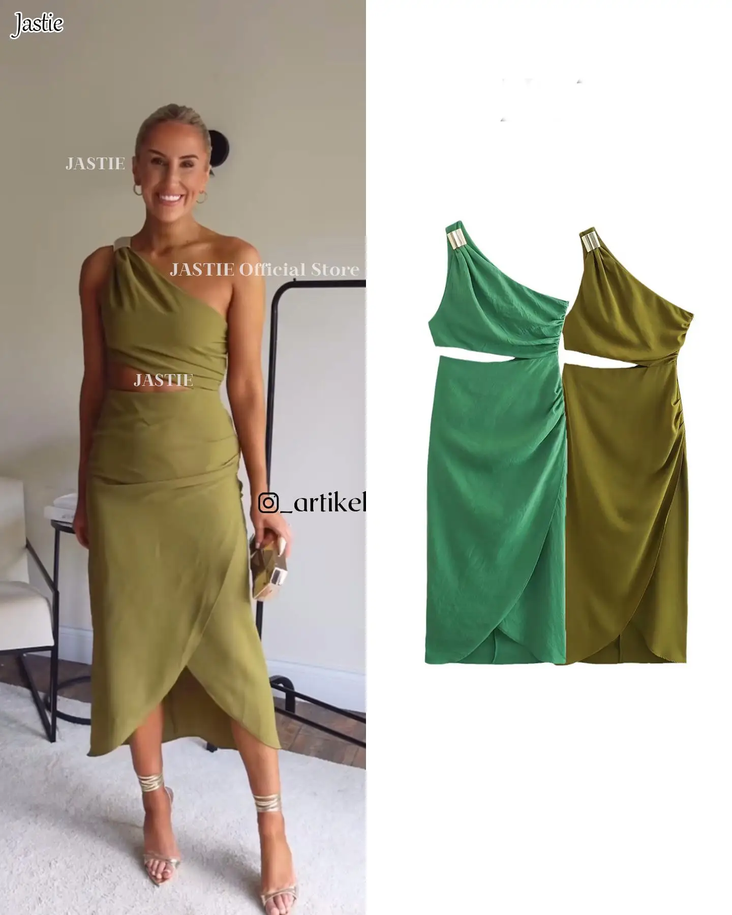 Jastie/летнее женское платье 2023, новое шикарное тонкое платье средней длины, женское платье с наклонным плечом, Элегантное открытое вечерние платье
Jastie/летнее женское платье 2023, новое шикарное тонкое платье средней длины, женское платье с наклонным плечом, Элегантное открытое вечерние платье