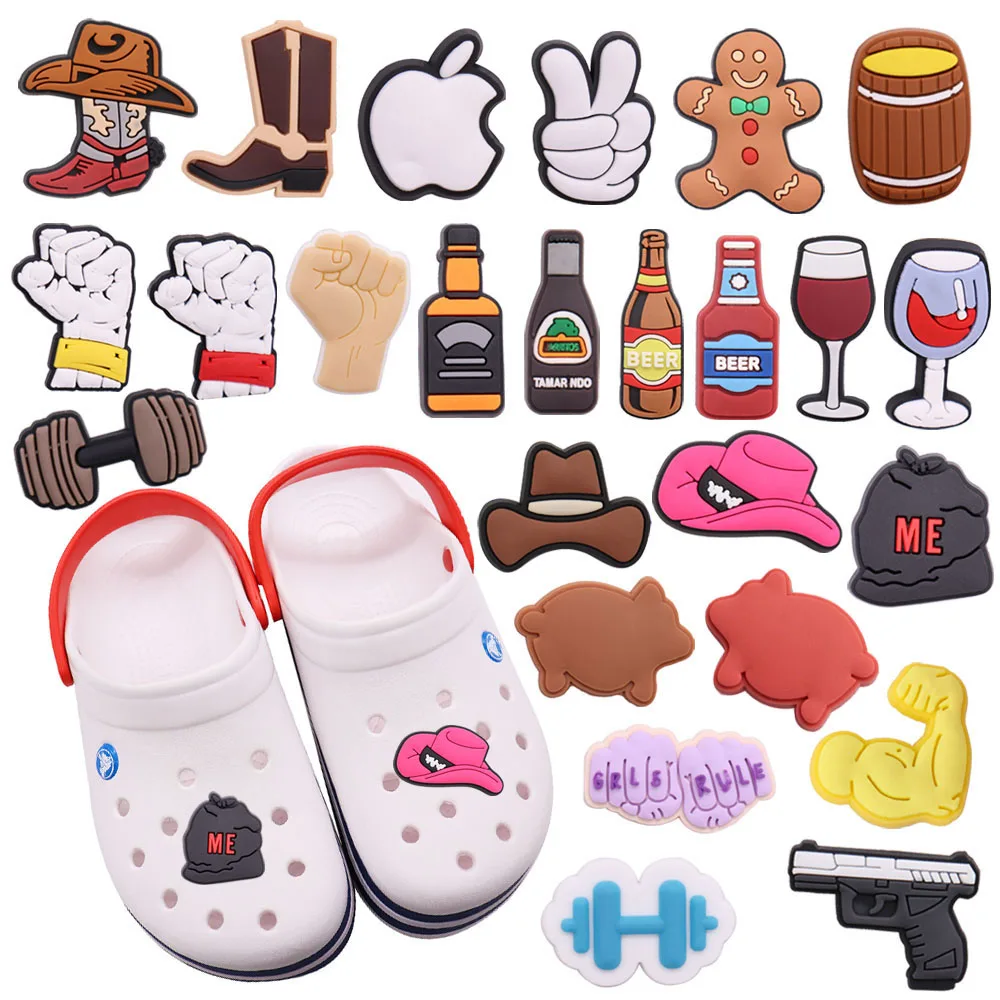 Mix 50PCS PVC Croc Jibz Hat Pig Gingerbread Man Shoe Charms Accessories Hole Slipper Decorations for Bands Kids Party Xmas Gifts
Mix 50PCS PVC Croc Jibz Hat Pig Gingerbread Man Shoe Charms Accessories Hole Slipper Decorations for Bands Kids Party Xmas Gifts
