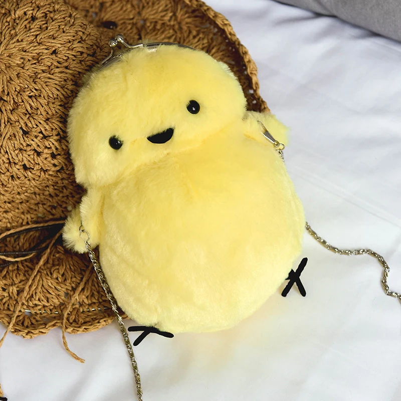 Cute Chick Plush Dolls Kawaii Animal Coin Purse Soft Stuffed Toys Cartoon Casual Women Crossbody Bag Plush Toys Gift for Girls
Cute Chick Plush Dolls Kawaii Animal Coin Purse Soft Stuffed Toys Cartoon Casual Women Crossbody Bag Plush Toys Gift for Girls