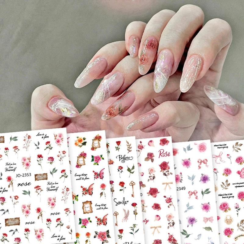 1Pcs Flower Nail Sticker Dried Rose/White Daisy Design Nail Art Decorations Stickers 3D Adhesive Manicure Sliders Decals
1Pcs Flower Nail Sticker Dried Rose/White Daisy Design Nail Art Decorations Stickers 3D Adhesive Manicure Sliders Decals