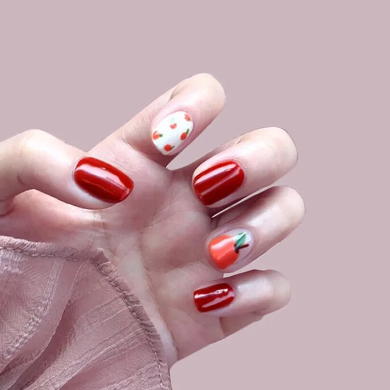 Nail Full Set of French Nail Pressing Patches 24 Pieces of Summer Oranges Artificial Nail Reusable Wearing Patches with Glue
Nail Full Set of French Nail Pressing Patches 24 Pieces of Summer Oranges Artificial Nail Reusable Wearing Patches with Glue