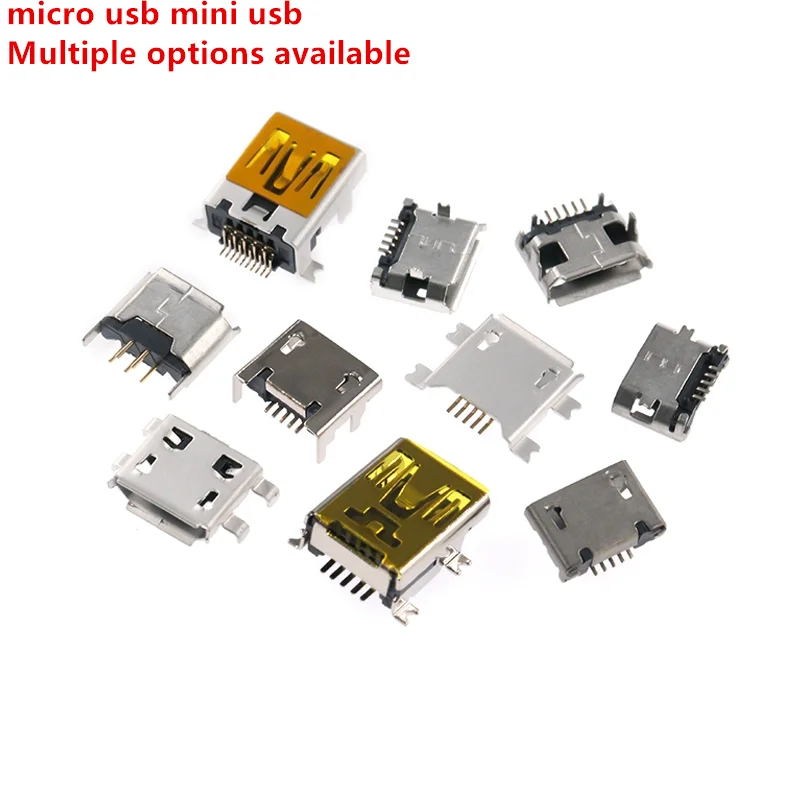 10Pcs Micro USB Mobile Phone Android Interface T-type Mini Trapezoidal Patch Female Socket Multiple Options Available
10Pcs Micro USB Mobile Phone Android Interface T-type Mini Trapezoidal Patch Female Socket Multiple Options Available
