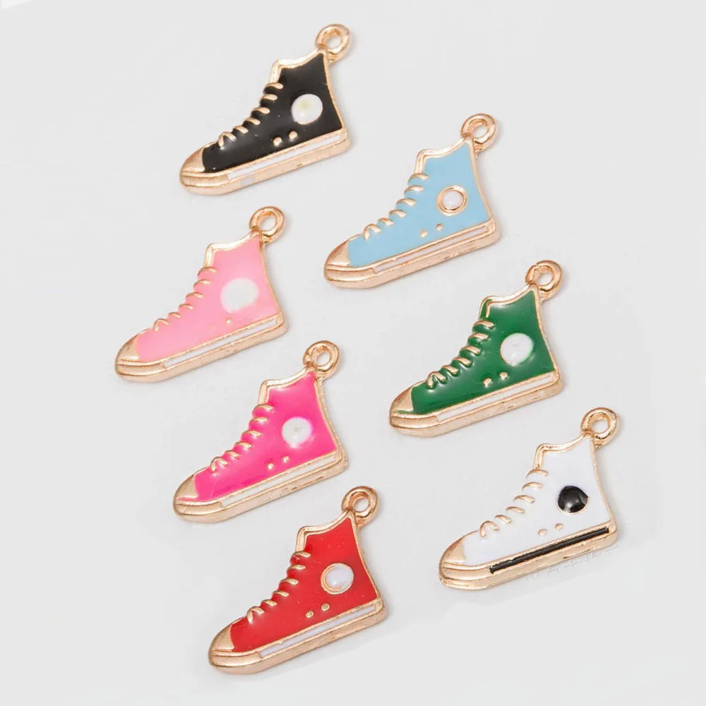 5pcs 12*16mm Charms Shoe Metal Enamel Sports Shoes Pendants DIY Earring Bracelet Necklace Jewelry Making Accessories Craft
5pcs 12*16mm Charms Shoe Metal Enamel Sports Shoes Pendants DIY Earring Bracelet Necklace Jewelry Making Accessories Craft