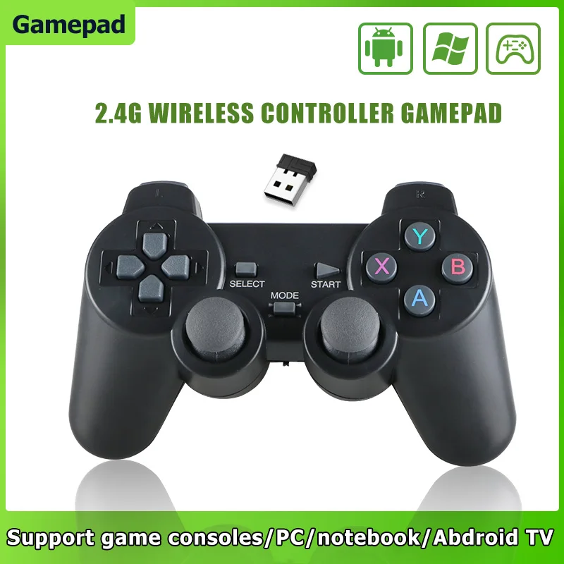 

2.4G Wireless Gamepad For Smart TV Box Windows System Computer Android Phone Usb Interface Plug And Play Support OTG Conversion