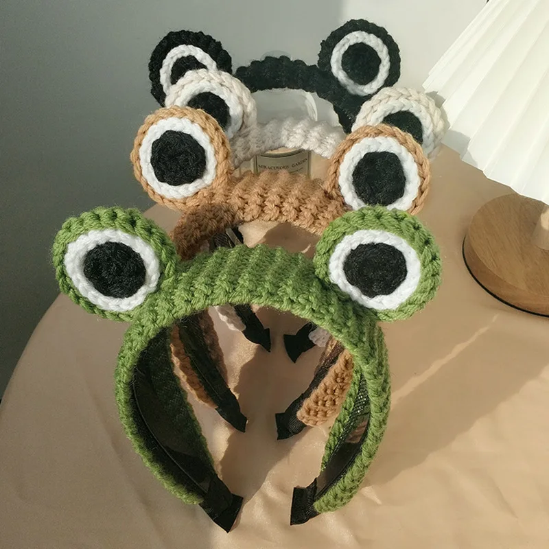 Girl Women Funny Frog Eye Headband Fashion Knitted Hairbands Cosmetic Makeup Dress up Headwear Washing Face Daily Wear Christmas
Girl Women Funny Frog Eye Headband Fashion Knitted Hairbands Cosmetic Makeup Dress up Headwear Washing Face Daily Wear Christmas