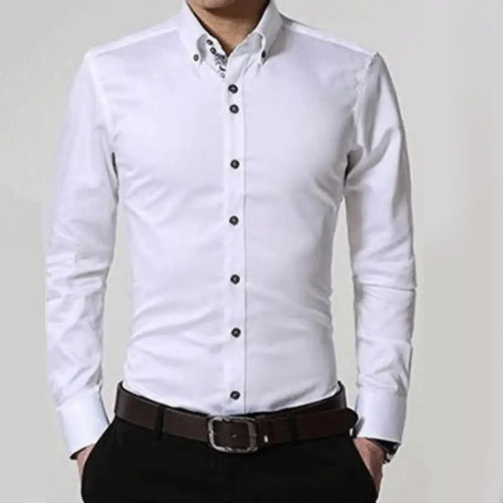 Men Business shirt Long Sleeve Lapel Blue and White Porcelain Print Chinese Style Formal Business shirt for camisas de hombre
Men Business shirt Long Sleeve Lapel Blue and White Porcelain Print Chinese Style Formal Business shirt for camisas de hombre