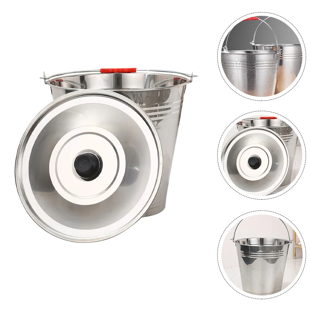 Multifunctional Bucket Metal Container Lid Tin Stainless Steel Multipurpose Milk
Multifunctional Bucket Metal Container Lid Tin Stainless Steel Multipurpose Milk
