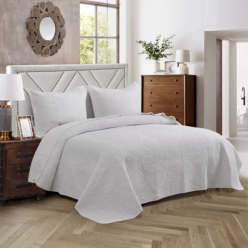 3pcs 100% cotton Bedspread on the bed Plaid soft bed cover luxury Linens double blanket euro bed linen Bedspreads For home decor
3pcs 100% cotton Bedspread on the bed Plaid soft bed cover luxury Linens double blanket euro bed linen Bedspreads For home decor