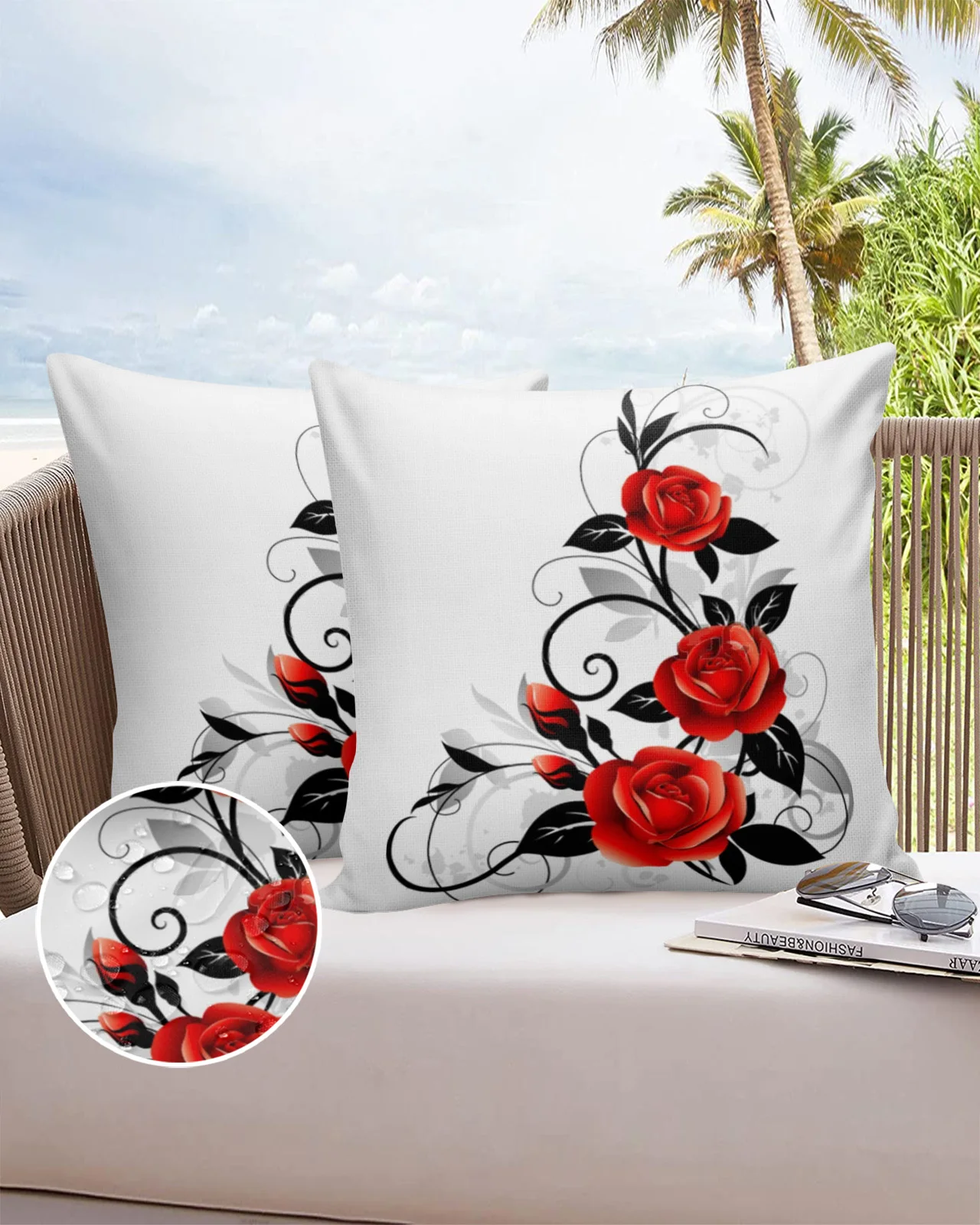 2/4pcs Set Pillow Case Red Rose Flower Waterproof Pillowcase Decorative Bed Pillow Cover Home Decor Sofa Car Cushion Cover
2/4pcs Set Pillow Case Red Rose Flower Waterproof Pillowcase Decorative Bed Pillow Cover Home Decor Sofa Car Cushion Cover