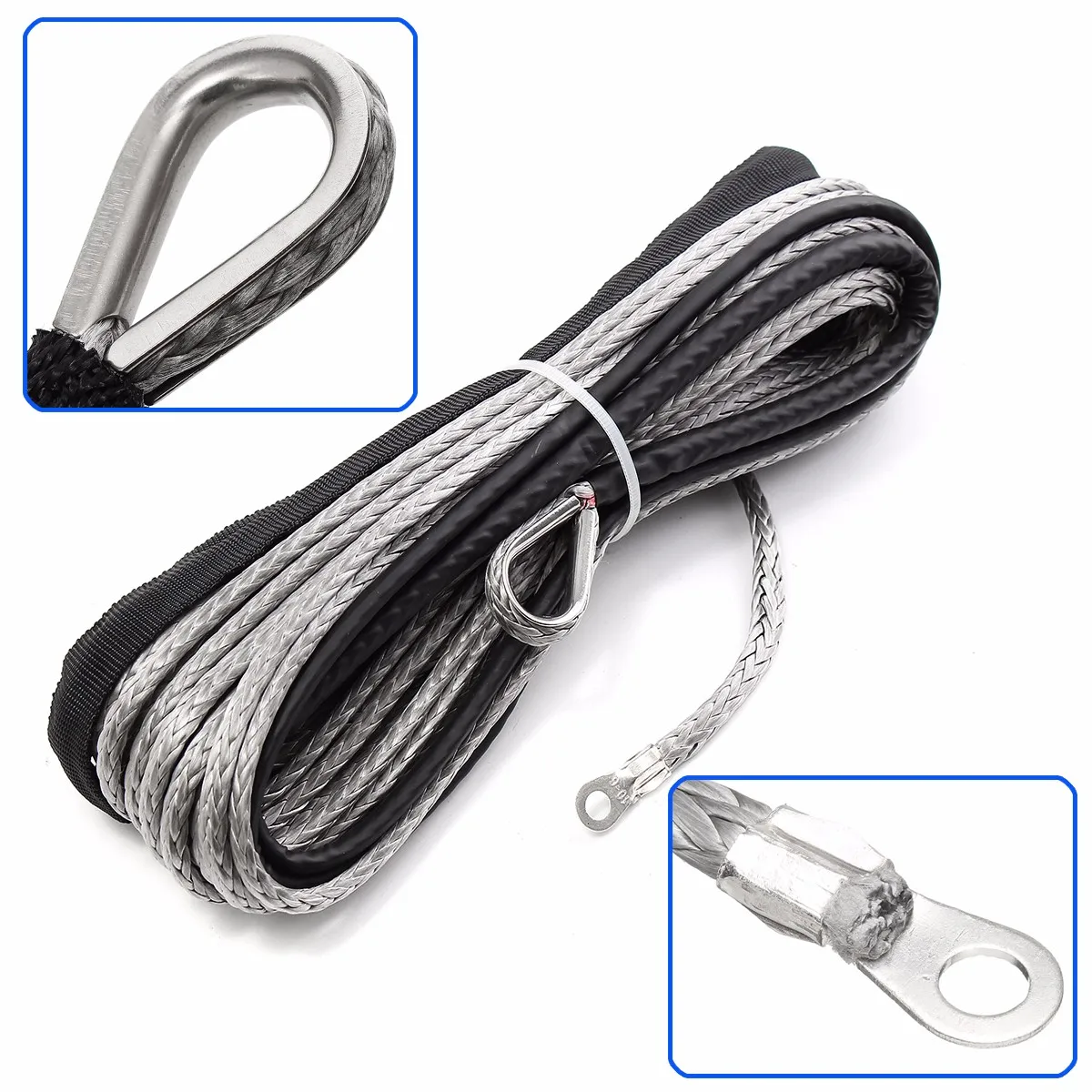 For ATV UTV Off-Road 7700LBs 5mm x15m Winch Rope String Line Cable With Sheath Synthetic Towing Rope Car Wash Maintenance String
For ATV UTV Off-Road 7700LBs 5mm x15m Winch Rope String Line Cable With Sheath Synthetic Towing Rope Car Wash Maintenance String