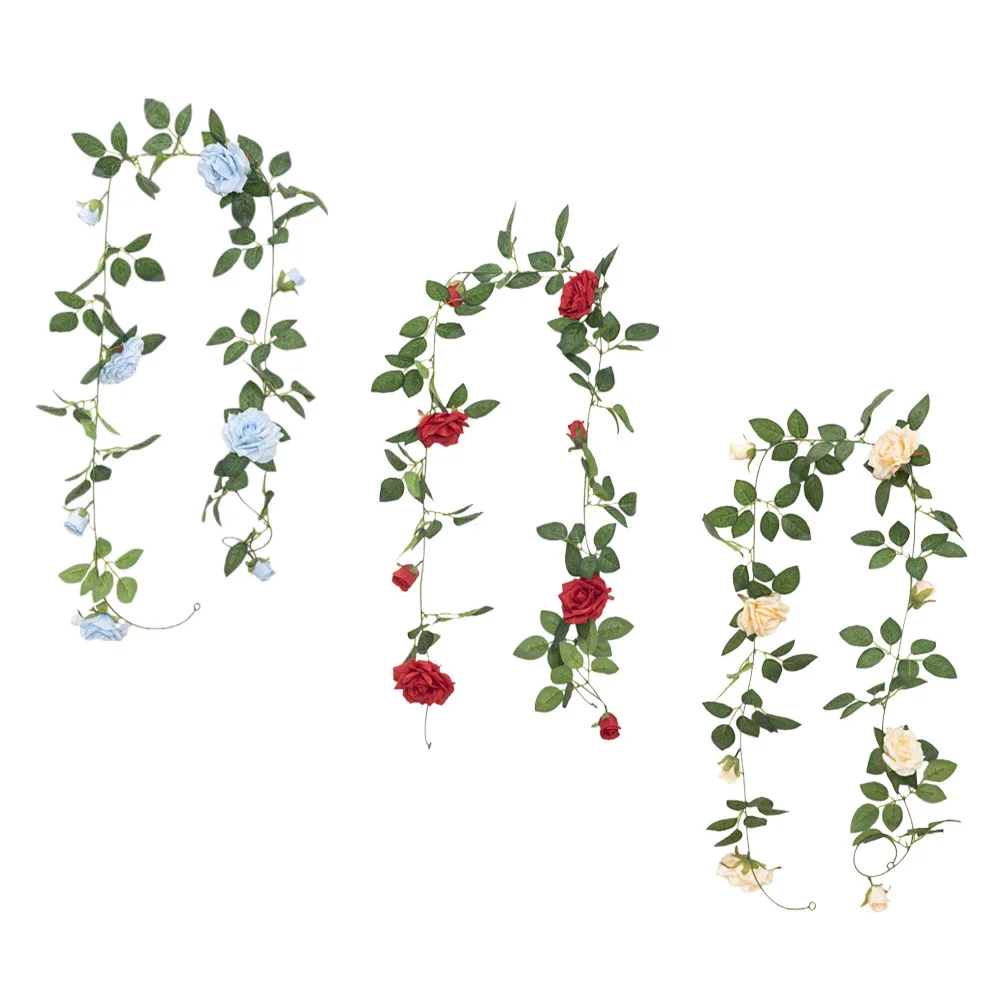 Rose Garland Fake Flower Vine Artificial Leaf Hanging Decorative Vines Forest Enchanted Decorations Flowers Climbing White Red
Rose Garland Fake Flower Vine Artificial Leaf Hanging Decorative Vines Forest Enchanted Decorations Flowers Climbing White Red