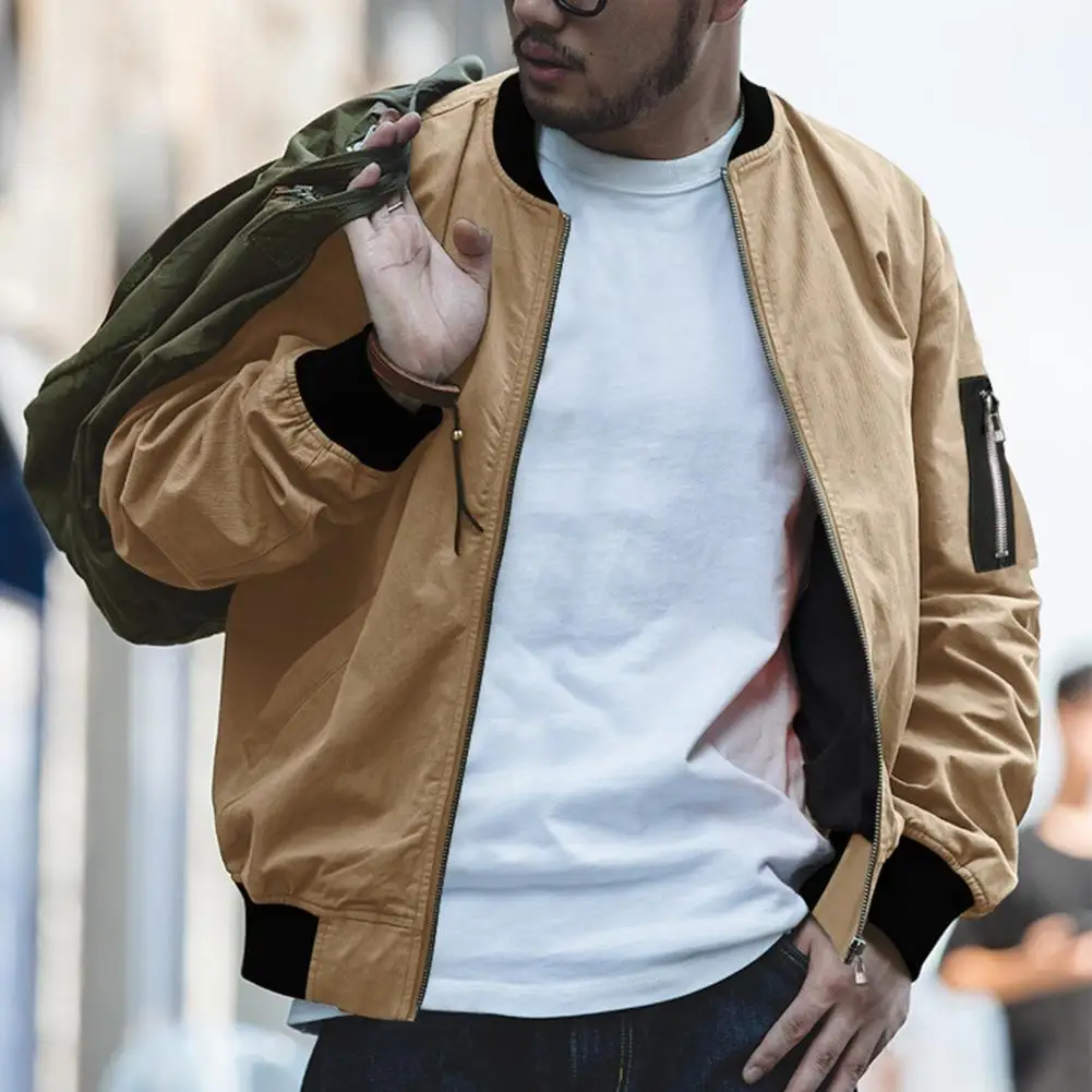Popular Hiking Coat Stand Collar Vintage Zipper Pockets Flight Jacket Retro Male Coat for School
Popular Hiking Coat Stand Collar Vintage Zipper Pockets Flight Jacket Retro Male Coat for School