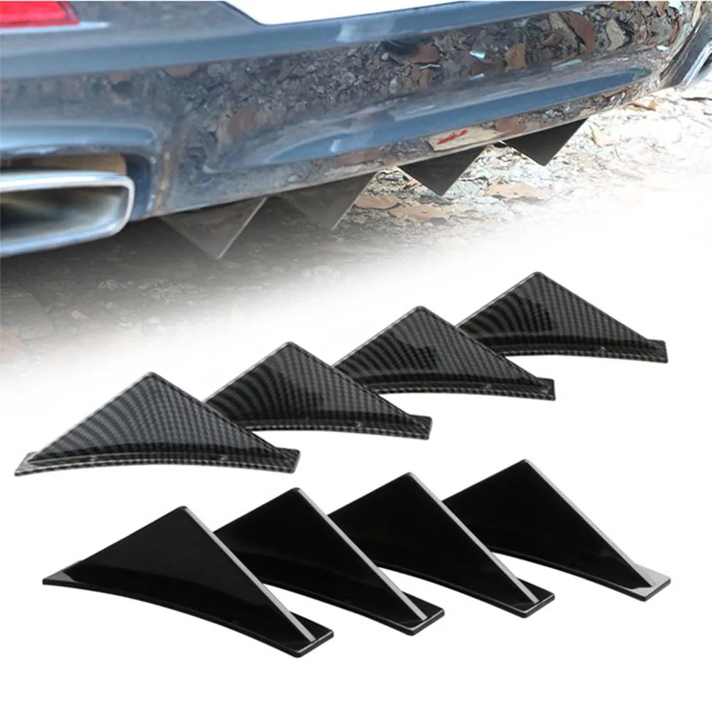 4pcs Universal Car Rear Bumper Diffuser Triangle Spoiler Lip Splitter Trim Cap Glossy Black Carbon Styling Decoration Body Kits
4pcs Universal Car Rear Bumper Diffuser Triangle Spoiler Lip Splitter Trim Cap Glossy Black Carbon Styling Decoration Body Kits