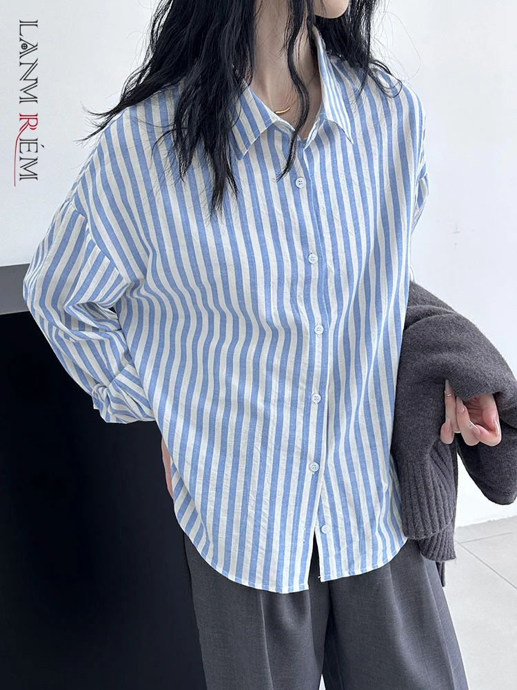 LANMREM Casual Striped Shirt Women Lapel Long Sleeves Single Breasted Tops Versatile Fashion 2023 Autumn New Clothing 2AA2169
LANMREM Casual Striped Shirt Women Lapel Long Sleeves Single Breasted Tops Versatile Fashion 2023 Autumn New Clothing 2AA2169