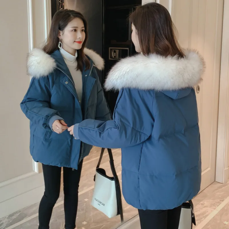 Cotton Jacket Women's Down Jacket 2023 New Women's Large Collar Cotton Jacket Loose Bread Clothing Thickened Jacket Short Style
Cotton Jacket Women's Down Jacket 2023 New Women's Large Collar Cotton Jacket Loose Bread Clothing Thickened Jacket Short Style