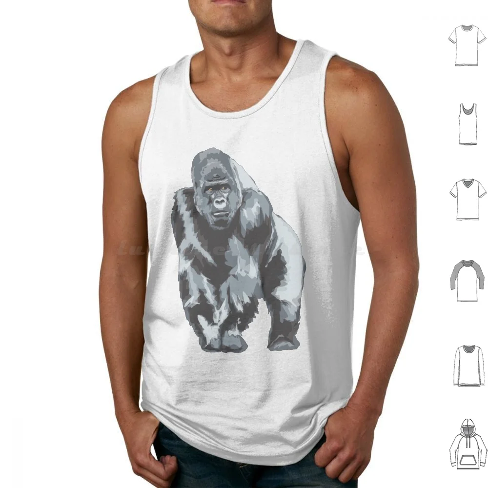 Gorilla 2 Tank Tops Print Cotton Gorilla Ape Monkey Chimp Chimpanzee Western Gorilla Eastern Gorilla Lowland
Gorilla 2 Tank Tops Print Cotton Gorilla Ape Monkey Chimp Chimpanzee Western Gorilla Eastern Gorilla Lowland