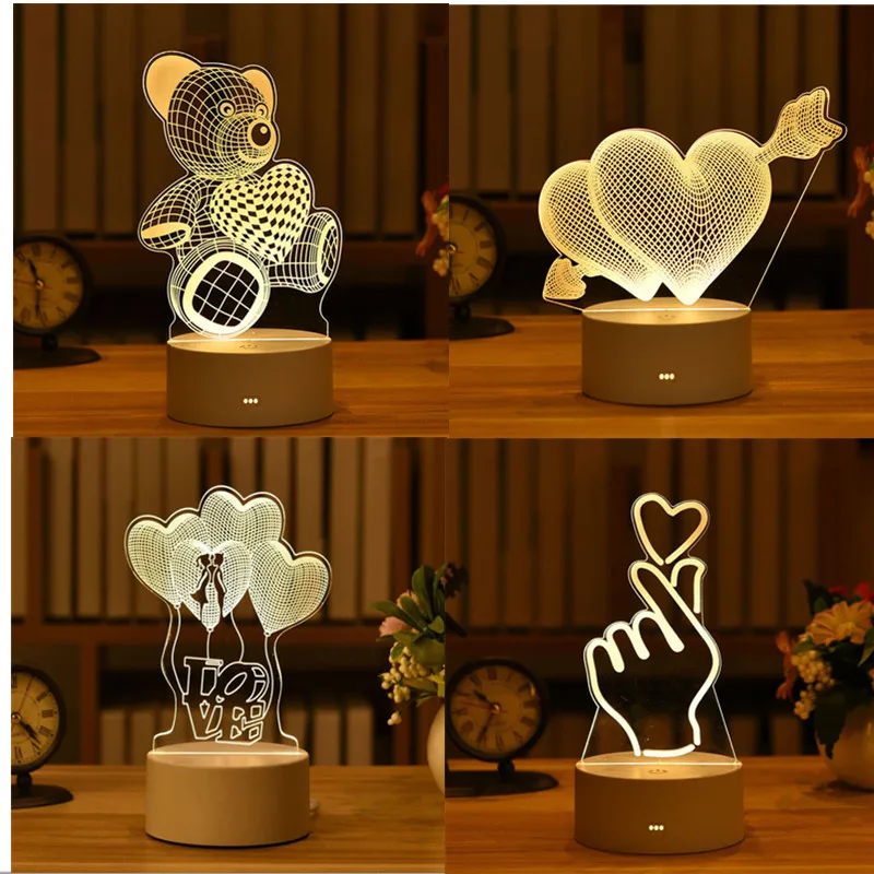 3D Night Light Couple Creative Gift Lighting Ornaments Party Favors Wedding Gifts for Guests USB Power Valentine's Day Present
3D Night Light Couple Creative Gift Lighting Ornaments Party Favors Wedding Gifts for Guests USB Power Valentine's Day Present