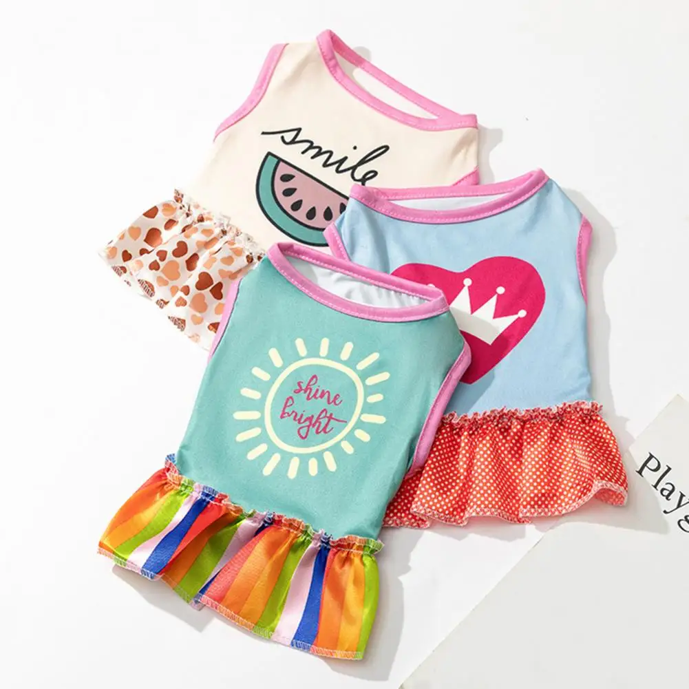 Cartoon Dog Skirt Comfortable to Wear Round Neck Elegant Lovely Pet Skirt Soft Touch Puppy Dress for Home
Cartoon Dog Skirt Comfortable to Wear Round Neck Elegant Lovely Pet Skirt Soft Touch Puppy Dress for Home