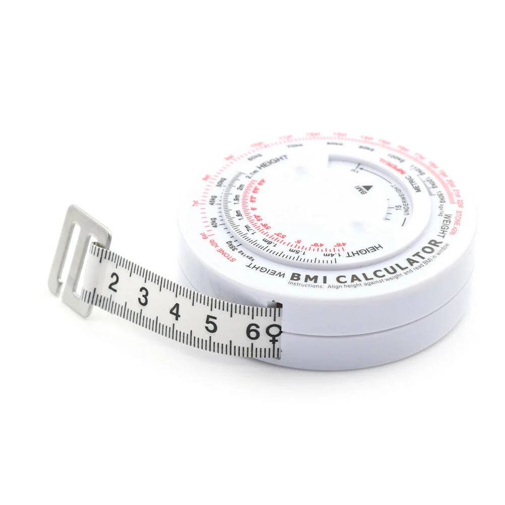 1pcs 150cm Measuring Tape BMI Body Mass Index Retractable Tape Calculator Diet Round Metric Measures Tools Multiple Colour
1pcs 150cm Measuring Tape BMI Body Mass Index Retractable Tape Calculator Diet Round Metric Measures Tools Multiple Colour