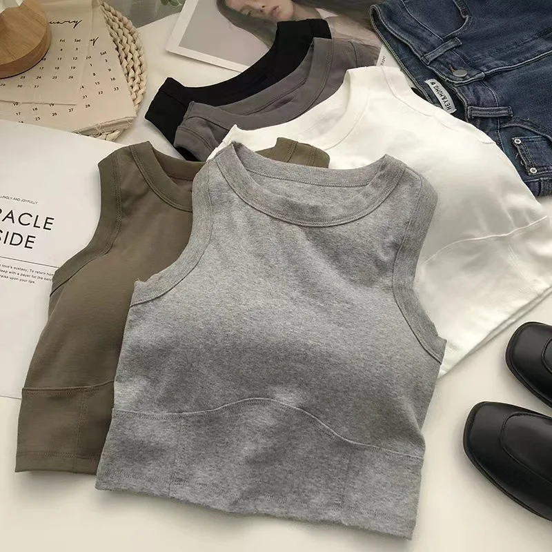 Camisole with Chest Pad Cropped Top Women Vest Tops Sport Bra Seamless Underwear Sexy Push Up Tops Female Brassiere Lingerie
Camisole with Chest Pad Cropped Top Women Vest Tops Sport Bra Seamless Underwear Sexy Push Up Tops Female Brassiere Lingerie