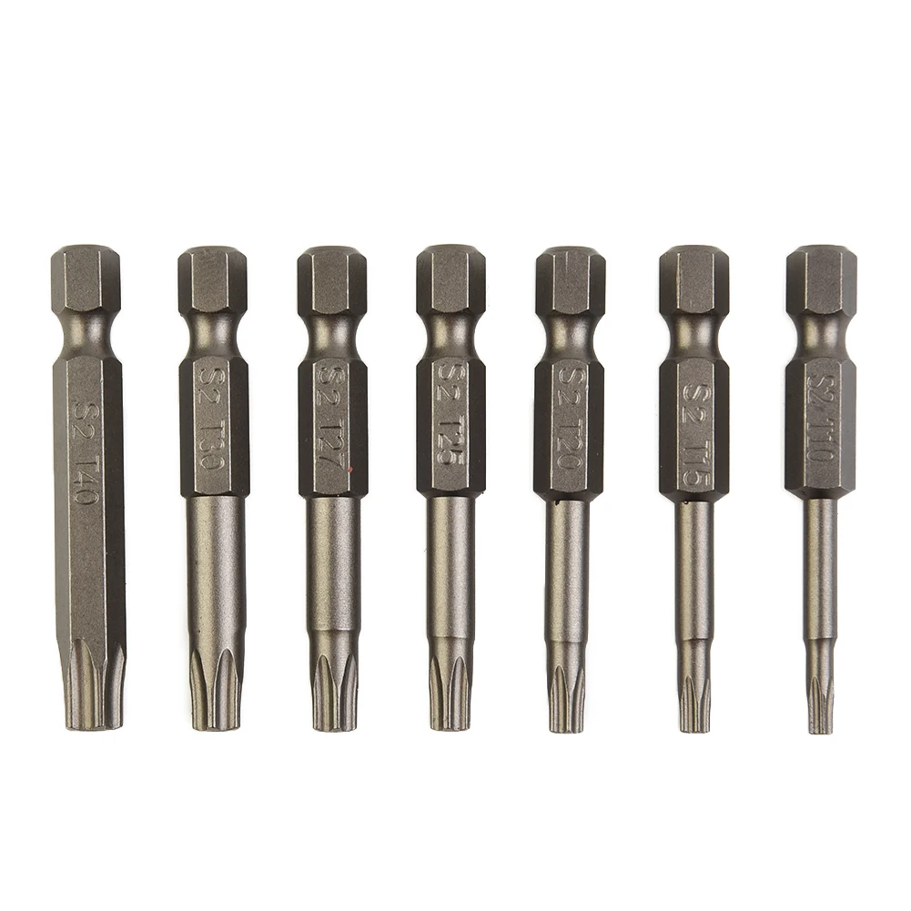 7 Pcs Screwdriver Bit Magnetic Bits 1/4 Hex Shank Five Star Bit Type BitsT10/T15/T20/T25/T27/T30/T40 Professional Hand Tools
7 Pcs Screwdriver Bit Magnetic Bits 1/4 Hex Shank Five Star Bit Type BitsT10/T15/T20/T25/T27/T30/T40 Professional Hand Tools