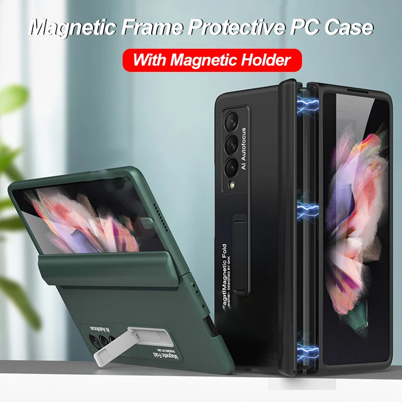 GKK Magnetic Frame Plastic Case For Samsung Galaxy Z Fold 2 3 4 5G Stand All-included Hard Cover For Samsung Z Fold Flip3 4 Case
GKK Magnetic Frame Plastic Case For Samsung Galaxy Z Fold 2 3 4 5G Stand All-included Hard Cover For Samsung Z Fold Flip3 4 Case