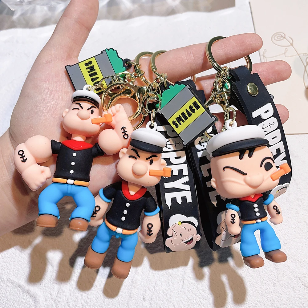 Anime Popeye Sailor Keychain Cartoon Figure Popeye Doll Pendant Key Chain Bag Car Keyring llaveros Jewelry Friends Gift
Anime Popeye Sailor Keychain Cartoon Figure Popeye Doll Pendant Key Chain Bag Car Keyring llaveros Jewelry Friends Gift